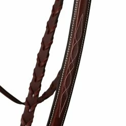 Huntley Equestrian Classic Fancy Stitched Hunter Bridle With Reins -Farm House Tack Sales Shop Huntley.Equestrian Classic.Fancy .Stitched.Bridle.With .Reins Brown Detail.4