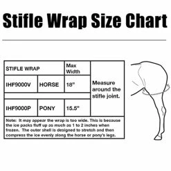 Ice Horse Stifle Wrap -Farm House Tack Sales Shop IHF9000V MacKinnon Hock.Wraps Size.Chart