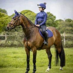 LeMieux Suede GP Square Pad -Farm House Tack Sales Shop IT01467 LeMieux.Suede .GP .Square.Pad Ink.Blue Lifestyle