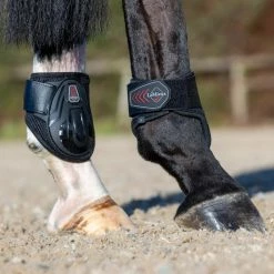 LeMieux Derby ProJump Fetlock Boot -Farm House Tack Sales Shop IT03921 LeMieux.Derby .ProJump.Fetlock.Boot Black Lifestyle