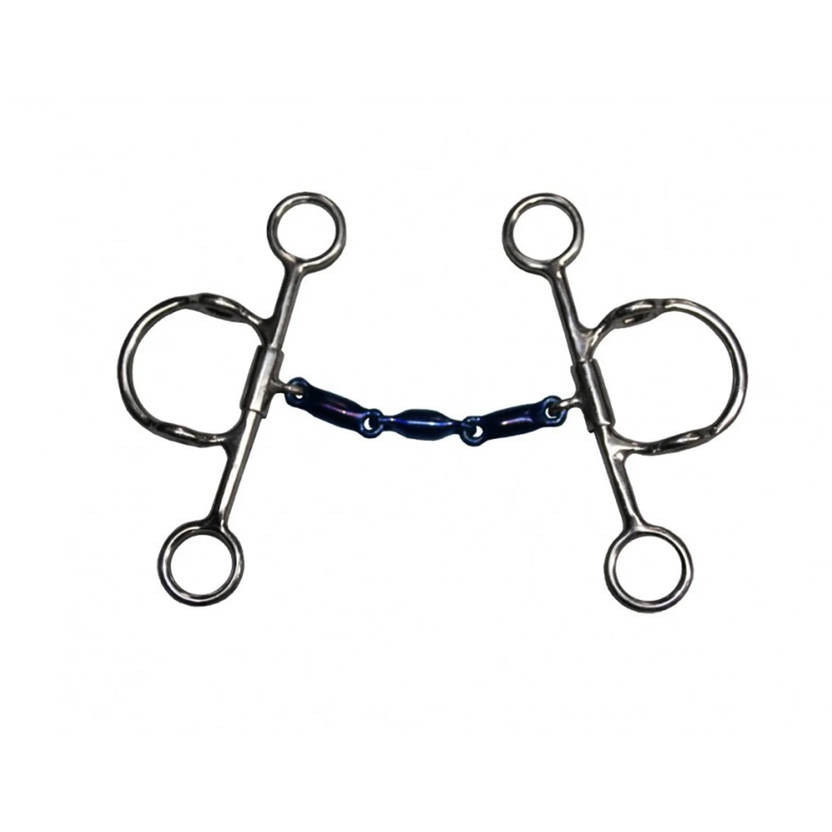 Jump'in Blue Steel Waterford Elevator Gag Bit 1 Jump'in Blue Steel Waterford Elevator Gag Bit