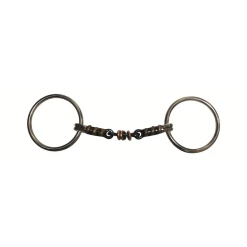 Jump'in Double Jointed Blue Steel With Copper Rings Loose Ring Bit