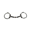 Jump'in Double Jointed Blue Steel With Copper Rings Gag Bit