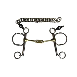 Jump'in Twisted Flat Link Pelham Gag Bit