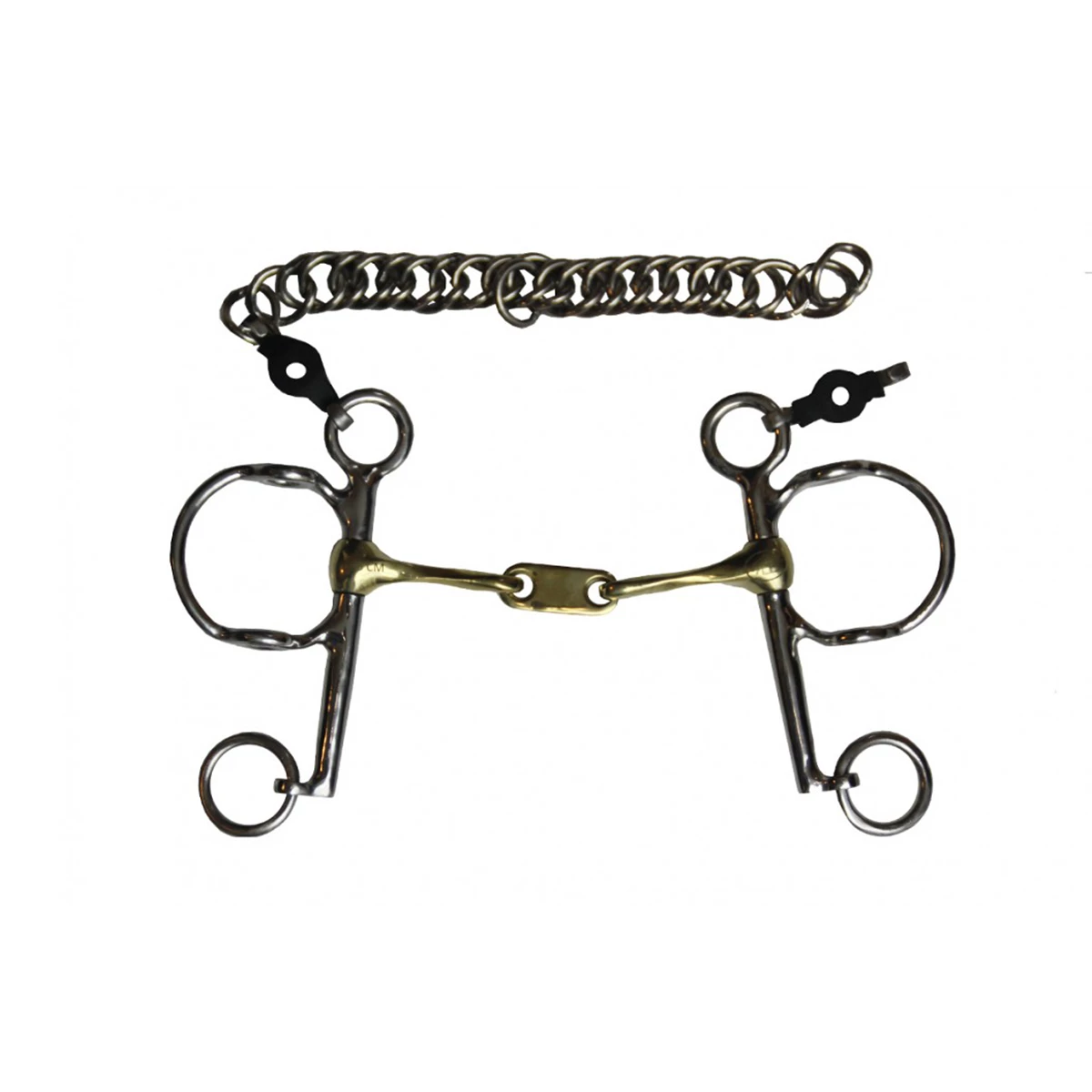 Jump'in Twisted Flat Link Pelham Gag Bit 1 Jump'in Twisted Flat Link Pelham Gag Bit