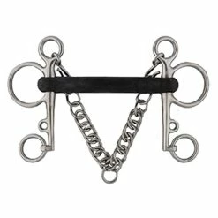 Stainless Steel Soft Rubber Pelham Bit