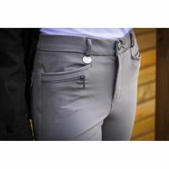 Jump'in Unisex Junior Sacha Breeches -Farm House Tack Sales Shop Jump.In Unisex.Junior.Sacha .Breeches Grey Pocket