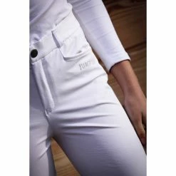 Jump'in Unisex Junior Sacha Breeches -Farm House Tack Sales Shop Jump.In Unisex.Junior.Sacha .Breeches White Front.Logo