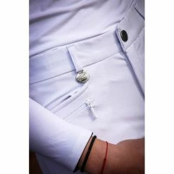 Jump'in Unisex Junior Sacha Breeches -Farm House Tack Sales Shop Jump.In Unisex.Junior.Sacha .Breeches White Front.Pocket