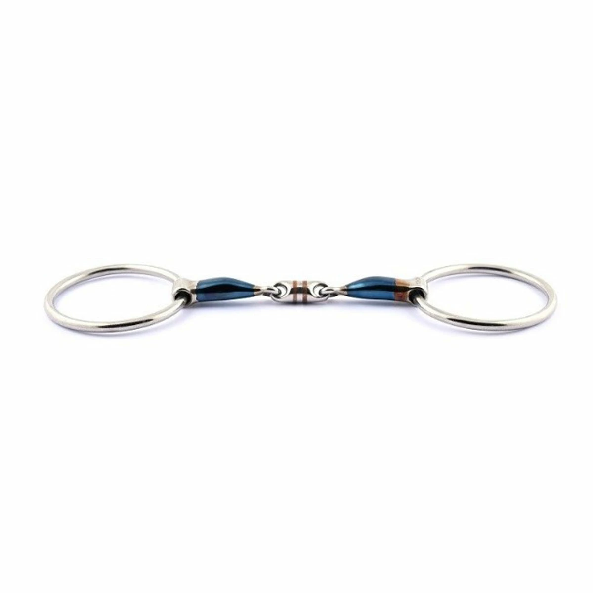 Jump'in Blue Steel French Link Loose Ring Bit 1 Jump'in Blue Steel French Link Loose Ring Bit