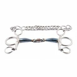 Jump'in French Mouth Small Cheek Pelham Blue Steel Bit