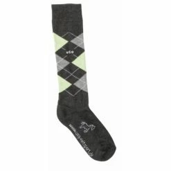 USG Karo Socks 21 USG Karo Socks -Farm House Tack Sales Shop KARO KL.USG Socks Dk.Grey .Lt .Grey .Mint Front