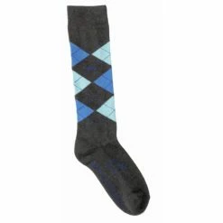 USG Karo Socks 35 USG Karo Socks -Farm House Tack Sales Shop KARO KL.USG Socks Drk.Grey .Ryl .Aqua Front