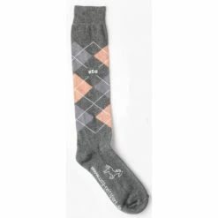 USG Karo Socks 22 USG Karo Socks -Farm House Tack Sales Shop KARO KL.USG Socks Grey.Apricot.Lt .Grey Front