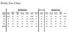 Black Oak By KL Select Cyprus Hunter Bridle -Farm House Tack Sales Shop KLBridlePartsSizeGuide 5bf40d37 7a76 4f12 8787 f4b81f856254
