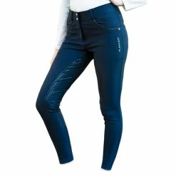 KL Select Gabrielle Knee Patch Breech 18 KL Select Gabrielle Knee Patch Breech -Farm House Tack Sales Shop KLSelect Gabrielle.FS .Breach Navy.Black