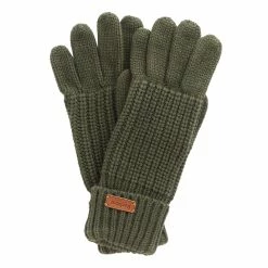 Barbour Saltburn Knitted Gloves -Farm House Tack Sales Shop LGL0132OL31 Barbour Saltburn.Knitted.Gloves Olive