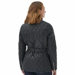 Barbour Women's Belted Country Utility Quilted Jacket -Farm House Tack Sales Shop LQU1639BK11 Barbour Belt.Quilted.Utility.Jacket Black Back