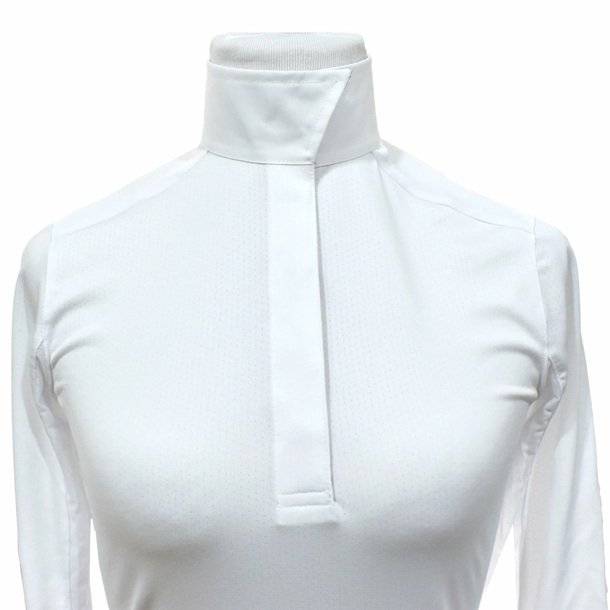 Essex Classics Ladies "Stirrups & Leathers" Talent Yarn Wrap Collar Long Sleeve Show Shirt 4 Essex Classics Ladies "Stirrups & Leathers" Talent Yarn Wrap Collar Long Sleeve Show Shirt - Image 4