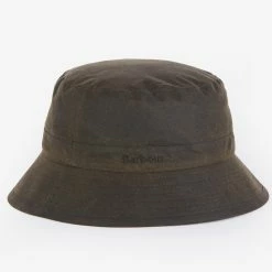Barbour Wax Bucket Hat -Farm House Tack Sales Shop MHA0001OL91 AW22 detailb