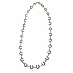 Michel McNabb Rock Horseshoe Necklace