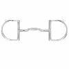 Myler Dee With Hooks With Stainless Steel Low Port Comfort Snaffle MB 04