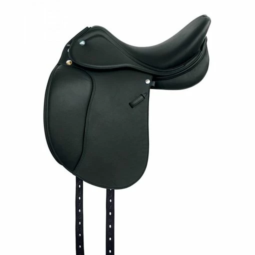 Prestige Lucky Dressage Idol Saddle -Farm House Tack Sales Shop Prestige Lucky.Drsg .Idol Blk Side