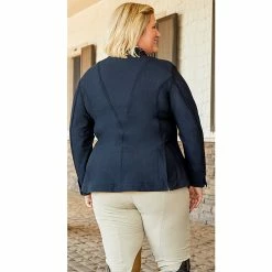 RJ Classics Harmony Ladies Plus Mesh Show Coat 9 RJ Classics Harmony Ladies Plus Mesh Show Coat -Farm House Tack Sales Shop RJ.Classics Womens.Harmony.Plus Back LS