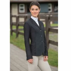 RJ Classics Harmony Ladies' Mesh Show Coat -Farm House Tack Sales Shop RJ Ladies Harmony black 83395.1584453338.1280.1280
