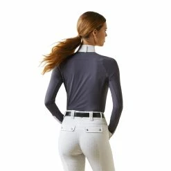 Ariat Womens Luxe Long Sleeve Show Shirt -Farm House Tack Sales Shop S23 WMS ENGL 10043395 detail04