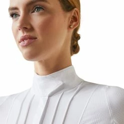 Ariat Womens Luxe Long Sleeve Show Shirt -Farm House Tack Sales Shop S23 WMS ENGL 10043396 detail01