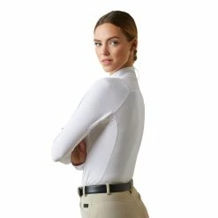 Ariat Womens Luxe Long Sleeve Show Shirt -Farm House Tack Sales Shop S23 WMS ENGL 10043396 detail02