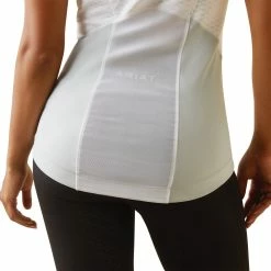 Ariat Womens Ascent 1/4 Zip Short Sleeve Show Shirt -Farm House Tack Sales Shop S23 WMS ENGL 10043400 detail04