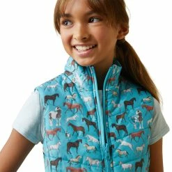 Ariat Youth Bella Reversible Vest -Farm House Tack Sales Shop S23 YTH ENGL 10043319 detail01