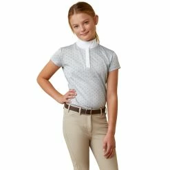 Ariat Girl's Aptos Show Shirt -Farm House Tack Sales Shop S23 YTH ENGL 10043500 front