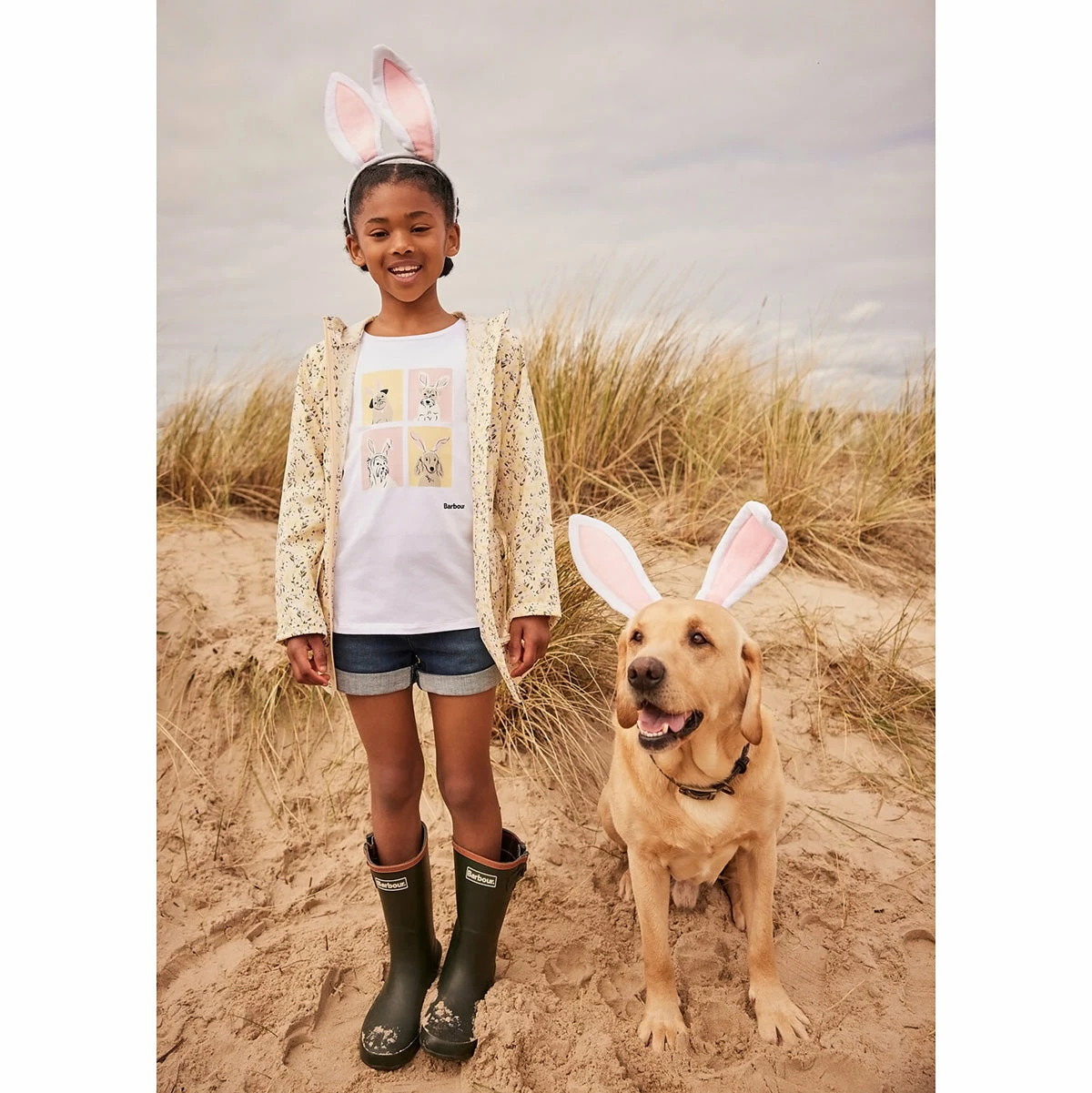 Barbour Girl's Printed Maar Showerproof Poncho 14 Barbour Girl's Printed Maar Showerproof Poncho - Image 14