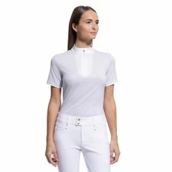 Samshield Women's Apollina Show Shirt -Farm House Tack Sales Shop Sam Apollina ltgreylur1