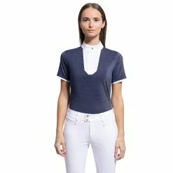 Samshield Women's Apollina Show Shirt -Farm House Tack Sales Shop Sam Apollina navylur1