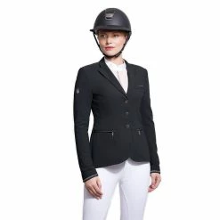 Samshield Women's Victorine Satin Competition Jacket -Farm House Tack Sales Shop Sam satin blkrs