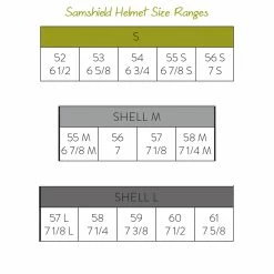Samshield Winter Helmet Liner -Farm House Tack Sales Shop Samsheild sizeguide