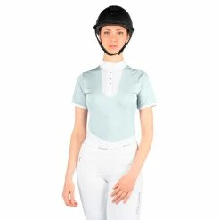 Samshield Women's Apollina Show Shirt -Farm House Tack Sales Shop Samshield APOLLINA Holographic TT Blueglow 00