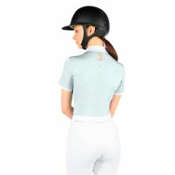 Samshield Women's Apollina Show Shirt -Farm House Tack Sales Shop Samshield APOLLINA Holographic TT Blueglow 02