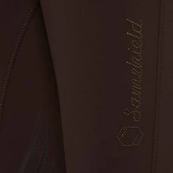 Samshield Women's Adele Metal Dots Knee Grip Breeches -Farm House Tack Sales Shop Samshield Adele.Metal .Dots Chocolate Logo