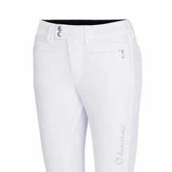 Samshield Women's Adele Knee Grip Breeches -Farm House Tack Sales Shop Samshield Adele KG Wht 01