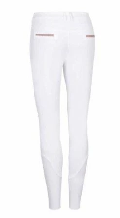 Samshield Women's Adele Knee Grip Breeches -Farm House Tack Sales Shop Samshield Adele White.Rose .Gold Back