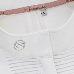 Samshield Women's Apolline Show Shirt -Farm House Tack Sales Shop Samshield Apolline White Front Detail.2