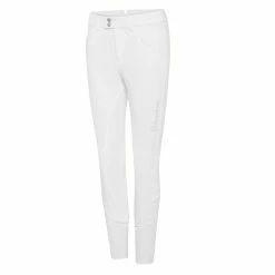 Samshield Women's Celeste Knee Grip Breeches -Farm House Tack Sales Shop Samshield Celeste.Knee .Grip White Front