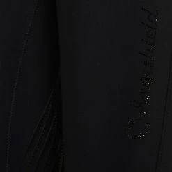 Samshield Women's Clara Knee Grip Breeches -Farm House Tack Sales Shop Samshield Clara.Knee .Grip Black Logo