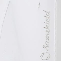 Samshield Women's Clara Knee Grip Breeches -Farm House Tack Sales Shop Samshield Clara Wht Close
