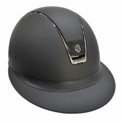 Samshield Custom Miss Shield Matte Black Chrome Black Blazon Crystal Helmet -Farm House Tack Sales Shop Samshield Custom Miss.Shield Blazon.Crystals Black 07